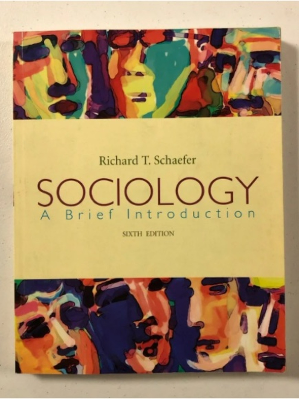 Sociology Wall Art Print - Beige & Multicolor Contemporary Cover